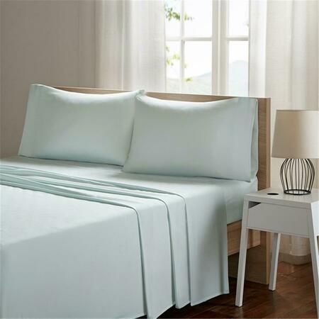 SLEEP PHILOSOPHY Smart Cool Aqua Microfiber Sheet Set - Queen SHET20-972